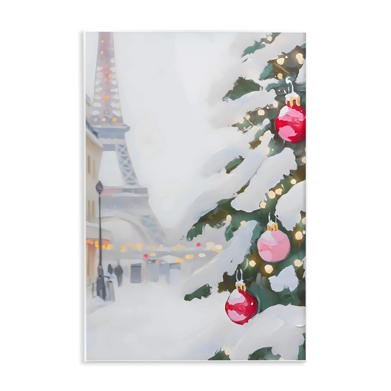 Stupell Industries Eiffel Tower Christmas Wall Plaque, design by Arlington Prints